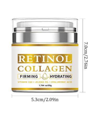 Retinol Cream for Face Anti-Aging Day & Night Facial Moisturizer with Collagen and Hyaluronic Acid for Elasticity Tightening and Firming Skin Care Reduces Fine Lines Wrinkle and Dryness - Buy Online on GoSupps.com