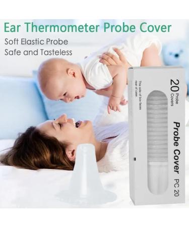 100 PCs Brown Fever Thermometer Protective Caps - Disposable Ear Thermometer Caps | Replacement for Thermoscan & Ear Thermometers - Buy Online on GoSupps.com