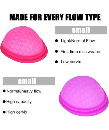 Buy Menstrual Disc Set - 2 Leak-Proof Menstrual Cups in Two Sizes for Light & Strong Flows - Eco-Friendly & Comfortable - Buy Online on GoSupps.com
