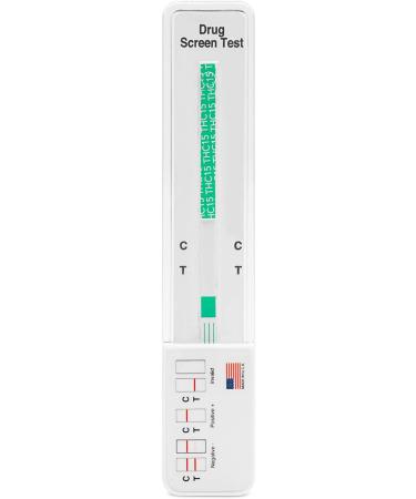 2 Pack - DrugExam 15 ng/mL THC Single Panel Drug Test Kit - Made in USA, Extra Sensitive Marijuana Drug Test for Any Form of THC Detection - Buy Online on GoSupps.com