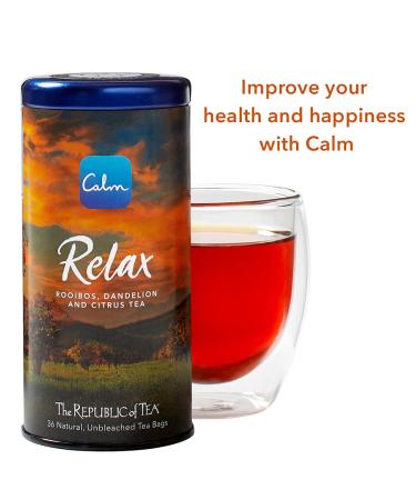 The Republic of Tea Calm Relax Caffeine Free Tea Bags - 36 Count - Buy Online on GoSupps.com