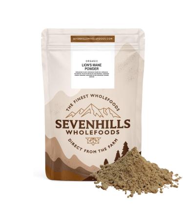 Sevenhills Wholefoods Organic Lion's Mane Mushroom Powder Lion's Mane Hericium Erinaceus 400g 400 g (1 pack) - Buy Online on GoSupps.com