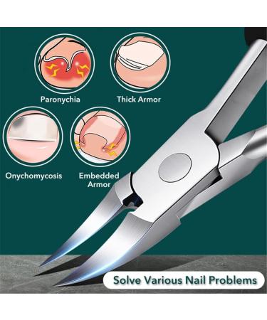 Nail Clippers Ingrown Toenail Correction Nippers Cuticle Cutters Cut Pedicure Manicure Hand Foot Care Tool Trimmer(Rosso) Talla nica Rosso - Buy Online on GoSupps.com