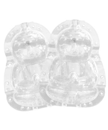 4 Pcs Vegetable Shaping Mold Fruit Vegetable Garden Wok Buddha Mold for Melon Multifunction Computer Transparentx2pcs 10x7cmx2pcs