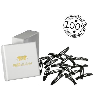 HAARallerliebst Small Black Hair Clips (20 Pack 4.3cm) with Stylish White Storage Box - Perfect for All Hair Types - Buy Online on GoSupps.com