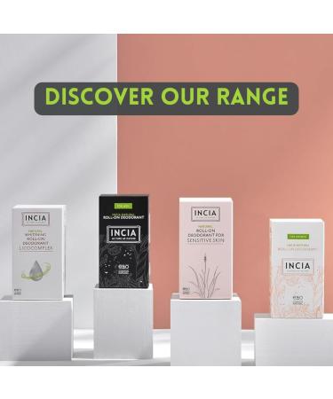 INCIA Natural Sensitive Roll-On Deodorant For Men 50ml - Buy Online on GoSupps.com