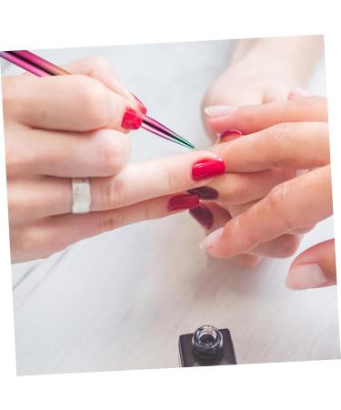 Beavorty 1pc Nail art drawing pen salon drawing art brush women nail brush pen manicure DIY brush builder manicure for nails Nail Salon Supply UV the brush metal rod - Buy Online on GoSupps.com
