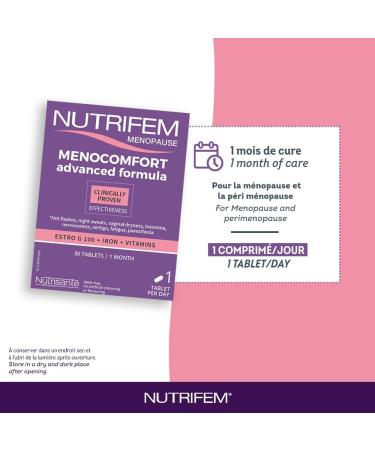 Nutrifem Menocomfort Advanced Formula For The Relief of Menopause Symptoms and Vaginal Dryness 30 Capsules - Buy Online on GoSupps.com