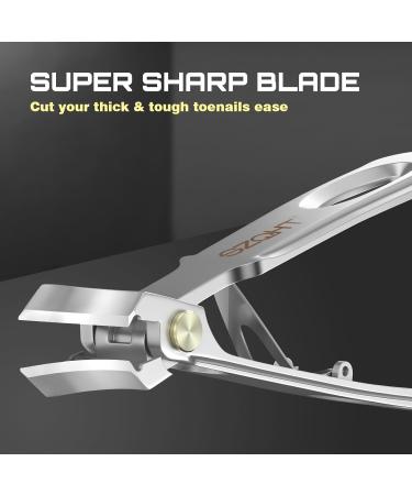 Precision Nail Clippers Set - Ergonomic Toenail & Nail Clippers for Men Women Elderly | Anti-Splashing Ideal for Thick Nails | Perfectly Groomed Silver Nail Cutter - Buy Online on GoSupps.com