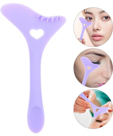 FOMIYES Applicateur De Bouclier De Mascara Bouclier De Cils En Silicone Pochoirs D'eyeliner Applicateur De Maquillage Pour Les Yeux Outils D'assistant De Maquillage Violet - Buy Online on GoSupps.com