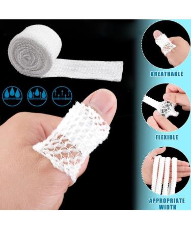 Elastic Net Bandage Roll 1.5cm x 2m | Emergency Dressing & Scissors for Home & Outdoor Care - Buy Online on GoSupps.com