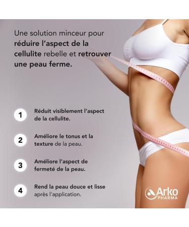 Arkopharma Lipof ine Cosmetics Gel - Stubborn anti-cellulite gel - Tones and firms the skin with 5% caffeine - 200 ml tube - Buy Online on GoSupps.com