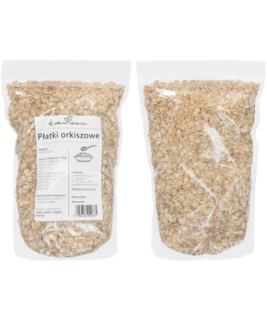  Kuchnia Zdrowia Kuchnia Zdrowia - Spelt Flakes - Breakfast - High Quality - Leak-proof packaging with zipper - Doypack: (1000 Grams) - Buy Online on GoSupps.com