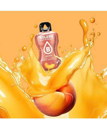 Bolero PEACH 24x3g | Sugar Free Powdered Juice Sweetened with Stevia + Vitamin C | for Kids & Sports | Gluten Free Vegan | P - Buy Online on GoSupps.com