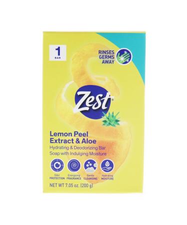Zest Bar Soap - Refreshing Lemon Scent - Paraben-Free Hydrating Soap for All Skin Types - 7 oz - Buy Online on GoSupps.com