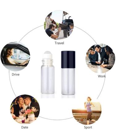XD Essential Oil Roll-On Glass Bottles - Perfect for Essential Oils | Premium Quality Roller Bottles for Aromatherapy & DIY Blends - International Shipping Available - Buy Online on GoSupps.com