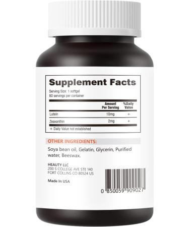 Ciyive Lutein and Zeaxanthin Vitamin Dietary Fiber Supplement - Non-GMO and Gluten-Free - 60 Tablets - Buy Online on GoSupps.com