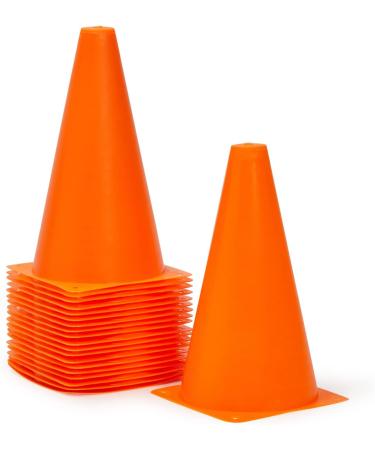 Orange Plastic Cones for Speed & Agility Training (9 In, 20 Pack) - Sports Equipment - Buy Online on GoSupps.com