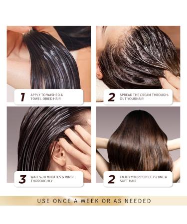 MACA Collagen Hair Repair Mask | Deep Conditioning for All Hair Types | 16.9 fl oz - Revitalize Dry Damaged Hair - Buy Online on GoSupps.com