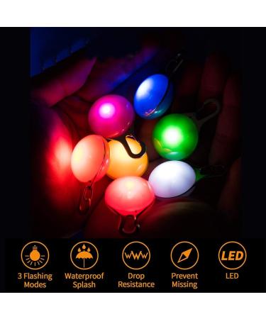 YMCCOOL LED Dog Collar Light Clip-On Pet 6 Pack Dog Lights for Collars Keychain Light with 6 Extra Replacement Batteries - Waterproof Safety Flashlight of Dogs and Cats Gifts for Pets Colorful 6 - Buy Online on GoSupps.com