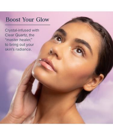 Heritage Store Aura Glow Facial Moisturizer - Brightening Gel Cream for Dry Combination Skin | Hypoallergenic Vegan Bakuchiol & Clear Quartz | 1.9oz - Buy Online on GoSupps.com