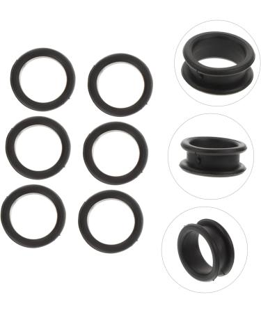 MipCase 12-Piece Scissor Rings - Slipproof Hair Cutting Thumb Protection | Black Silicone Shear Finger Rings for Secure Grip - Buy Online on GoSupps.com