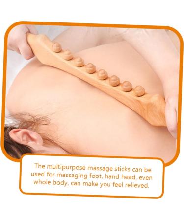 Healeved Thai Massage Roller - Back & Foot Massage Tools | Wooden Trigger Stick for Relaxation - Buy Online on GoSupps.com