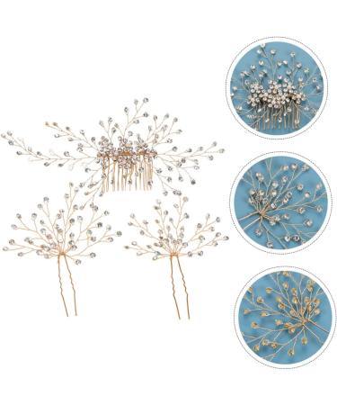 Healeved 4 Sets Bridal Headwear Wedding Decor Pearl Hair Accessories Hair Comb Pearl Headpiece Wedding Hair Pin Wedding Headdress Bridesmaid Hair Accessories Wedding Side Comb Zinc Alloy - Buy Online on GoSupps.com