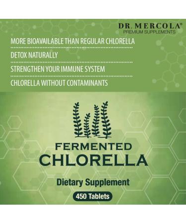 Buy Dr. Mercola Fermented Chlorella | 450 Tablets - Premium Superfood for Detox & Health - Buy Online on GoSupps.com