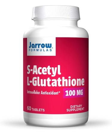 Jarrow's S-Acetyl-L-Glutathione 100mg 60 Vegan Tablets Gluten Free SOYA Free Vegetarian Non-GMO