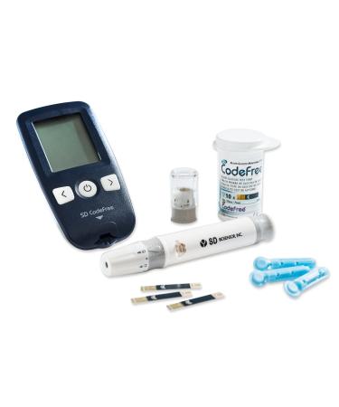 SD Codefree Blood Sugar Measuring Device Set - Complete Diabetes Starter Pack with Test Strips & Lancers | Accurate MG/DL Monitoring - Buy Online on GoSupps.com