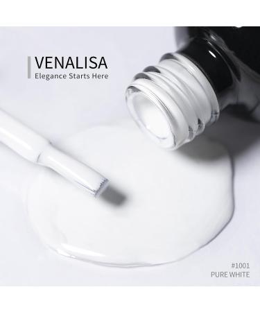 VENALISA 12ml White Gel Nail Polish | Soak Off UV LED Natural Nail Gel | DIY Manicure French Gifts 0.43 OZ - 1001-White - Buy Online on GoSupps.com
