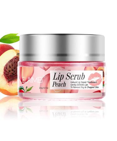 Ikasus lip mask lip sleep mask with double effect lip scrub lip peeling lips sensitive skin peeling peeling moisturizing suitable for dry and cracked lips peaches