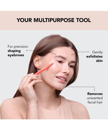 Kitsch Dermaplaning Tool - 12 PC Coral Face Razors & Eyebrow Razor for Women | Facial Hair Removal & Dermaplane Razor - Buy Online on GoSupps.com