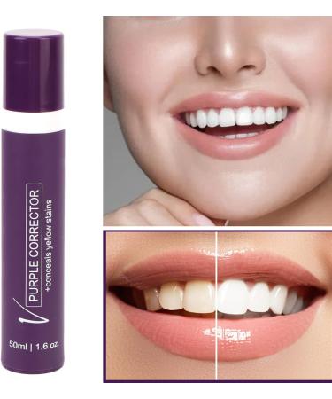 Angrek Purple Teeth Whitening Toothpaste - Color-Corrected Stain Removal & Gentle Deep Cleaning 50ml - Buy Online on GoSupps.com