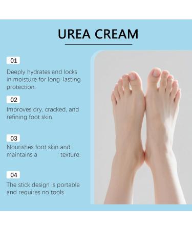 WRANBAO 60 Urea foot cream against dry cracked heels aloe vera foot care stick provides intensive moisture practical moisturizer for on the go also suitable for hands knees and elbows 6 6 pieces - Buy Online on GoSupps.com