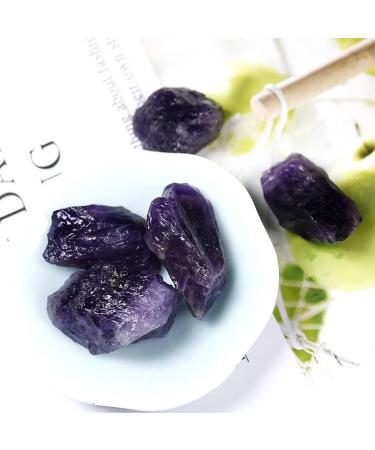 for 50g/Bag Natural Amethyst Raw Crystal deep Purple Rough SpecimenCrystal Quartz Stones and Minerals Fish Tank Stone Component - Buy Online on GoSupps.com