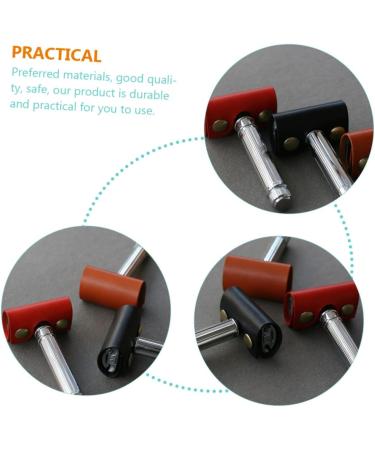 Hapinary Leather Razor Head Storage Cover - Protection for Manual Shaving Heads | 8.5x4.5cm Old-Fashioned Safety Razor Bag - Buy Online on GoSupps.com