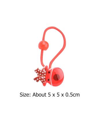 Lurrose 20 Pcs Christmas Antlers & Bells Hair Ties | Festive Girl's Ponytail Accessories - Buy Online on GoSupps.com