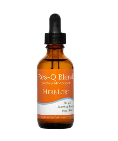 Herb Lore Res-Q Blend - Flower Essence Remedy for Natural Emotional Support & Calm - Safe for All Ages (2 fl oz) 2 Fl Oz (Pack of 1)