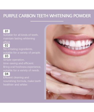 Purple Teeth Whitening Powder Lightens Surface Stains Provides Lasting Freshness Maintains Gum Health and Enhances Oral Care Results.(3pcs) - Buy Online on GoSupps.com