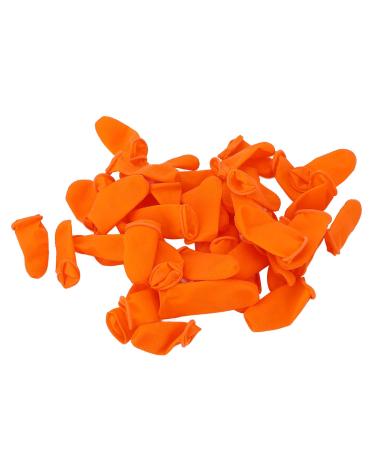 ASHATA Finger Cots Finger Protectors Disposable Latex Finger Cots Large Size Disposable Non Static Non Slip Wear Resistant Protective Covers 100Pcs 2.6 x 0.8in