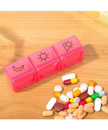 Buy Weekly Pill Organizer 7 Day - Moisture-Resistant Large Daily Cases for Pills Vitamins Fish Oil & Supplements - Rainbow Colors international shipping available - Buy Online on GoSupps.com