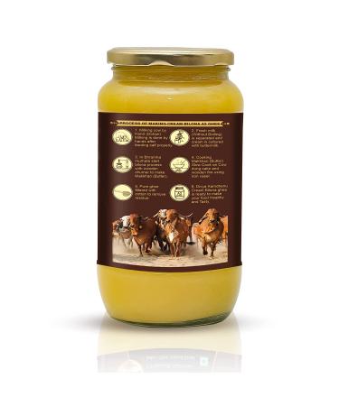 Buy Divya Kamdhenu Cream Bilona A2 Gir Cow Ghee 500ml | Premium Quality Organic Ghee for Cooking & Health | International Shipping Available - Buy Online on GoSupps.com
