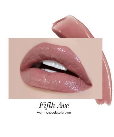 Jouer High Pigment Lip Gloss - Warm Chocolate Brown/Fifth Ave - Full Coverage Color - Paraben and Gluten Free - Cruelty Free and Vegan Friendly - Buy Online on GoSupps.com