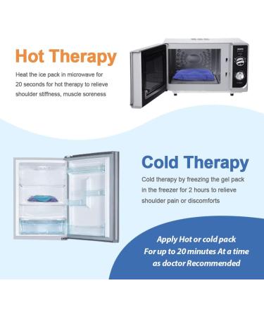 NEWGO Shoulder Ice Pack - Cold Therapy for Rotator Cuff Injuries, Tendonitis, and Recovery After Surgery - Reusable Gel Wrap for Pain Relief - Fits Both Shoulders - 1 Count - Buy Online on GoSupps.com