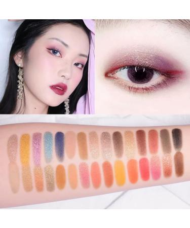Eyeshadow Palette Shimmer Matte Eyeshadow Palette 30 Colors Eye Shadow Makeup Shiny Daily Makeup for Beginners Professional Makeup (B) - Buy Online on GoSupps.com