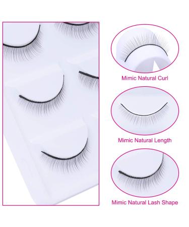 25 Pairs Exercise Eyelashes & 7 Pairs Eye Pads - Beginner Eyelash Extension Accessories | Self-Adhesive Artificial Eyelash Strips - 65-Part Set - Buy Online on GoSupps.com