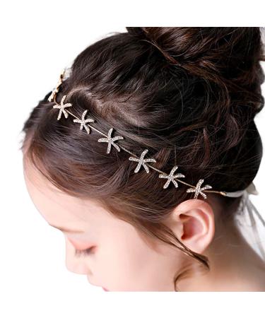 Etncy Life Flower Girl Tiara Starfish Headband | Wedding Bridal Hair Accessory - Buy Online on GoSupps.com