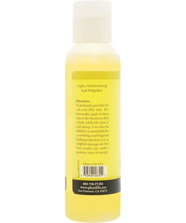 Plantlife Lemongrass Body & Bath Oil 4oz with Vitamin E, Apricot & Jojoba - Buy Online on GoSupps.com